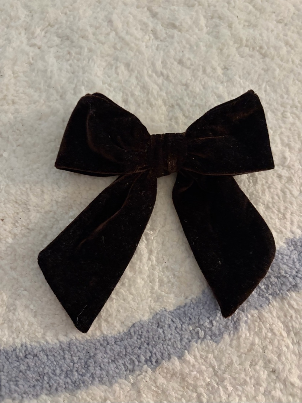 H & M large oversized velvet hair bow